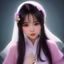 用户花园设计师头像，女性，专业设计师气质，手持设计图纸